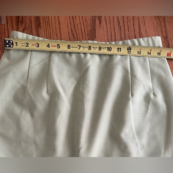 Pendleton 100% Silk Skirt Suit Size 12 Color Light Green Career Formal - Picture 12 of 15